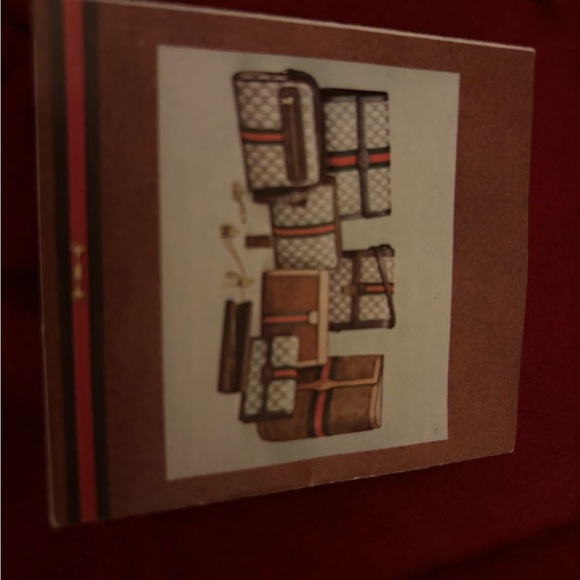 Vintage-Rare- Supreme Gucci Navy/Cream leather authentic Monogram Crossbody Bag - Picture 8 of 17